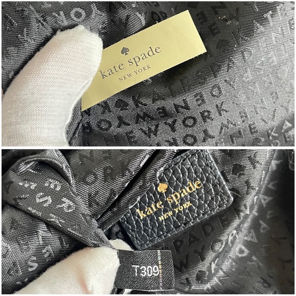 Kate Spade Black Pebbled Messenger Leather Crossbody Bag - Picture 16 of 17